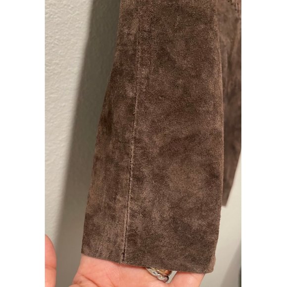 OUTFIT PETITE LEATHER Brown Mini Skirt - Picture 4 of 7